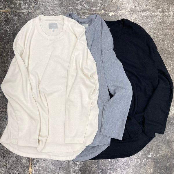 【CURLY】PREMIEREWARM L/S TEE - Crewneck - / M.Grey