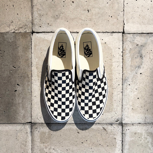 【VANS】UA Classic Slip-On / Black × White Checkerboard