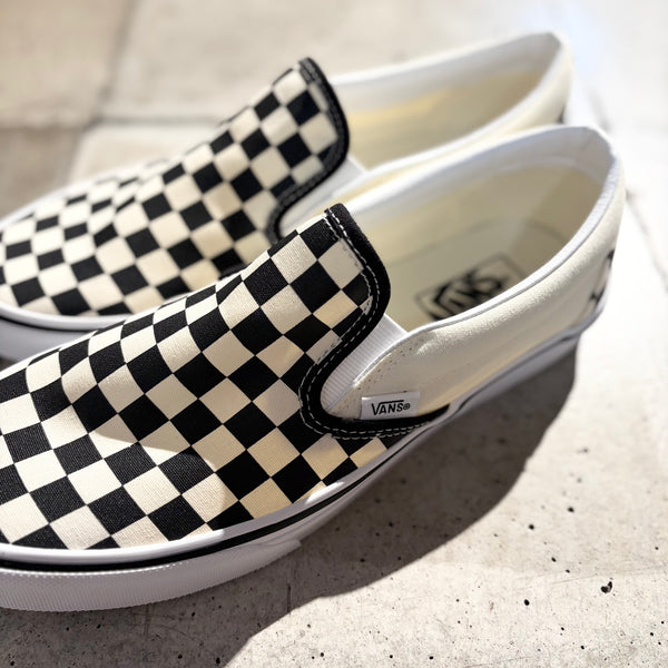 【VANS】UA Classic Slip-On / Black × White Checkerboard