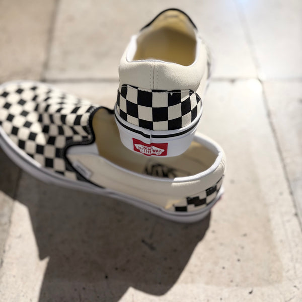 【VANS】UA Classic Slip-On / Black × White Checkerboard