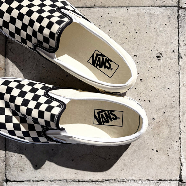 【VANS】UA Classic Slip-On / Black × White Checkerboard