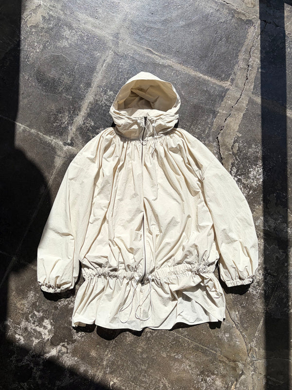 【 RhodolirioN 】HOODED ZIP COAT / Natural