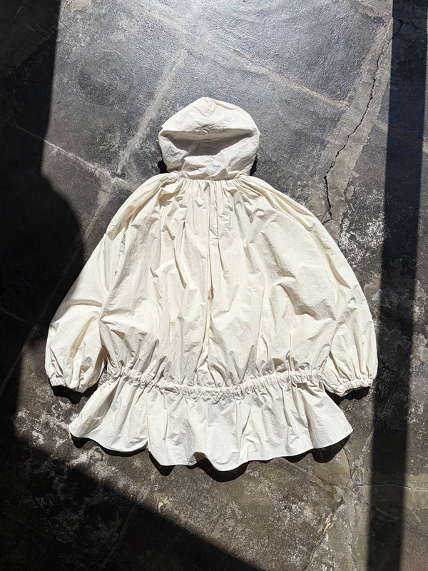 【 RhodolirioN 】HOODED ZIP COAT / Natural
