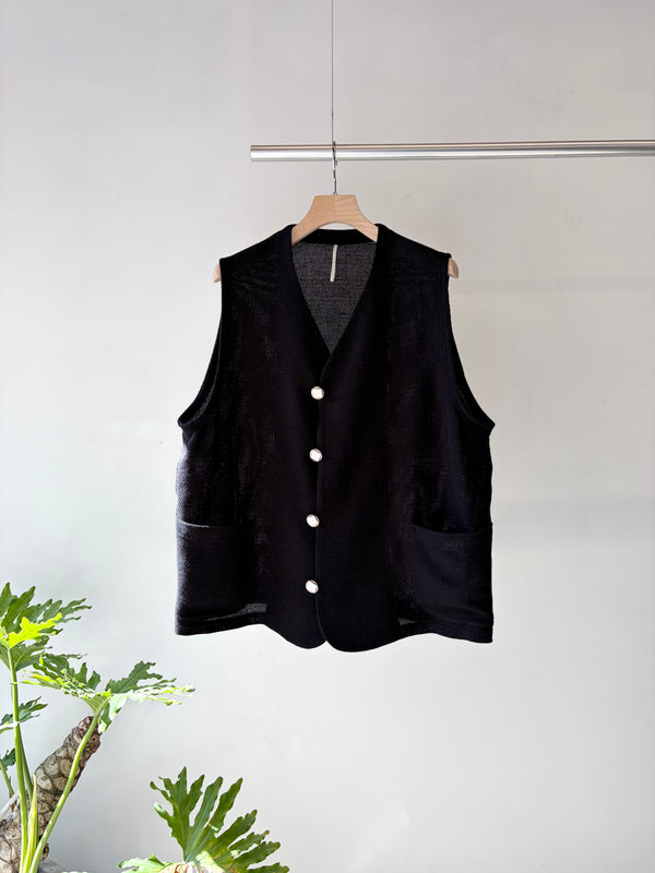 【 m's braque 】S4B VEST / Black