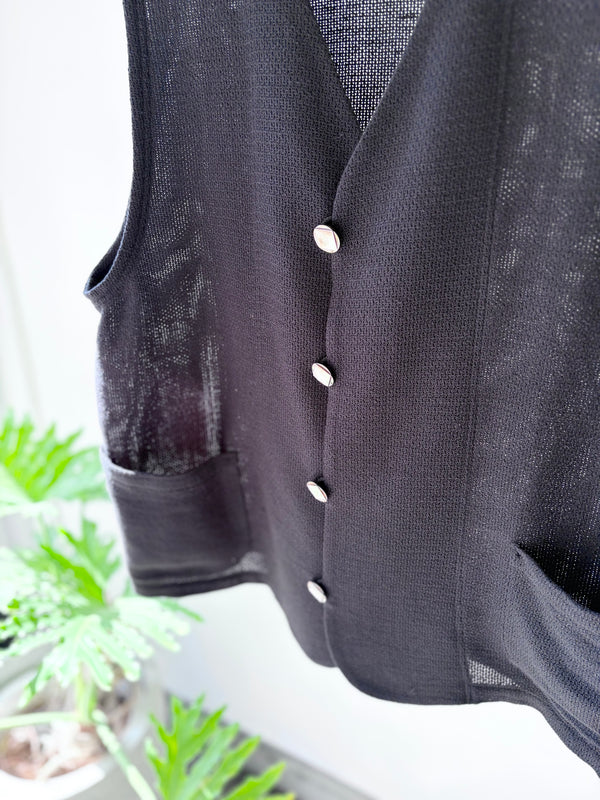 【 m's braque 】S4B VEST / Black