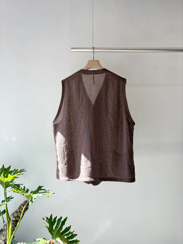 【 m's braque 】S4B VEST / Mocha