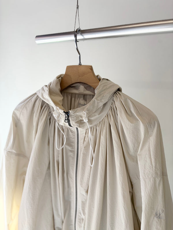 【 RhodolirioN 】HOODED ZIP COAT / Natural