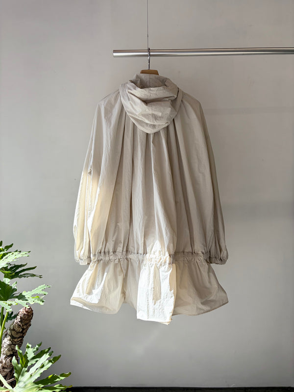 【 RhodolirioN 】HOODED ZIP COAT / Natural