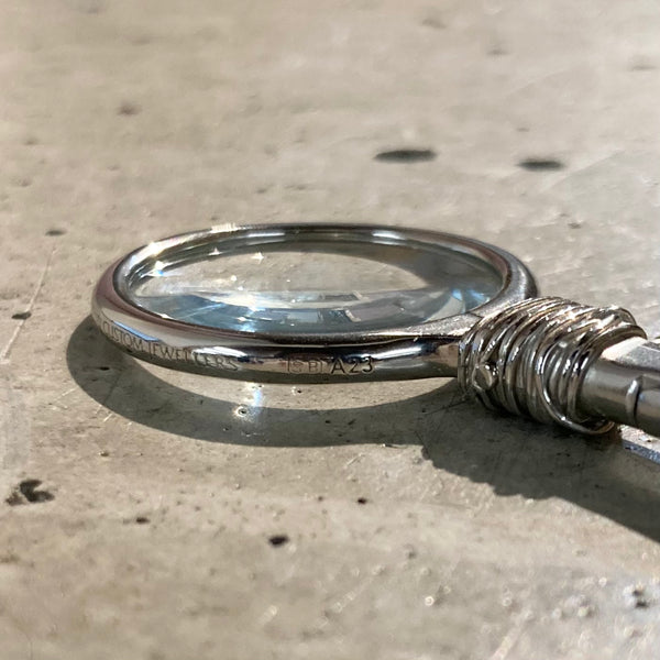 【END CUSTOM JEWELLERS】DETACHABLE LUPE NECKLACE / Silver × Leather