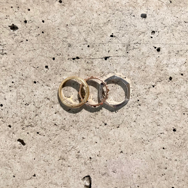 【END CUSTOM JEWELLERS】NOVEL JACOBIAN RING / YLW×PNK×WHT