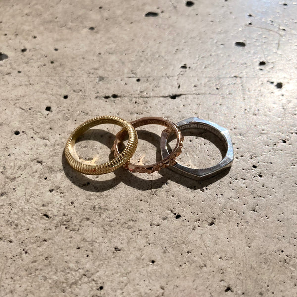 【END CUSTOM JEWELLERS】NOVEL JACOBIAN RING / YLW×PNK×WHT