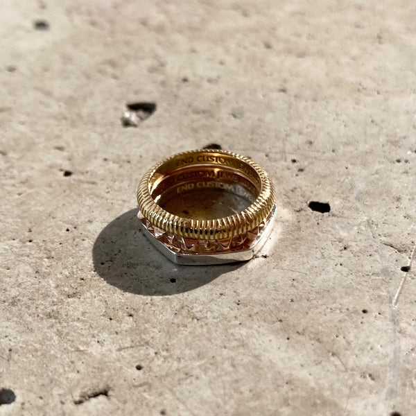 【END CUSTOM JEWELLERS】NOVEL JACOBIAN RING / YLW×PNK×WHT