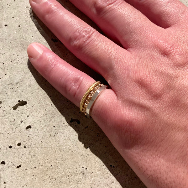 【END CUSTOM JEWELLERS】NOVEL JACOBIAN RING / YLW×PNK×WHT