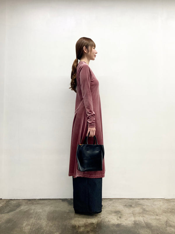 【RURI W. / ルリ】VELOR DRESS / Pink