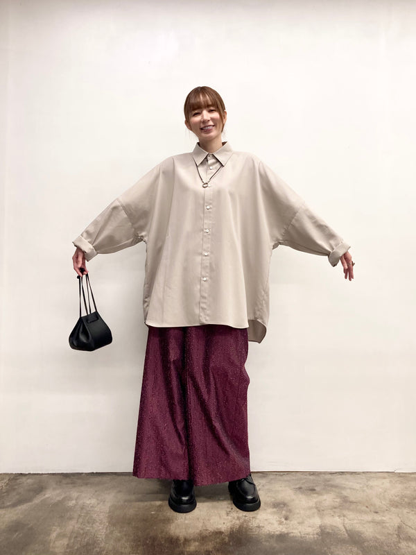 【RURI W. / ルリ】NEEDLE PUNCH TROUSERS / Pink