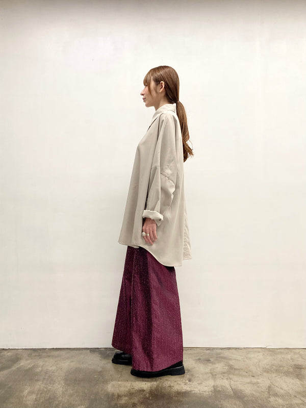 【RURI W. / ルリ】NEEDLE PUNCH TROUSERS / Pink