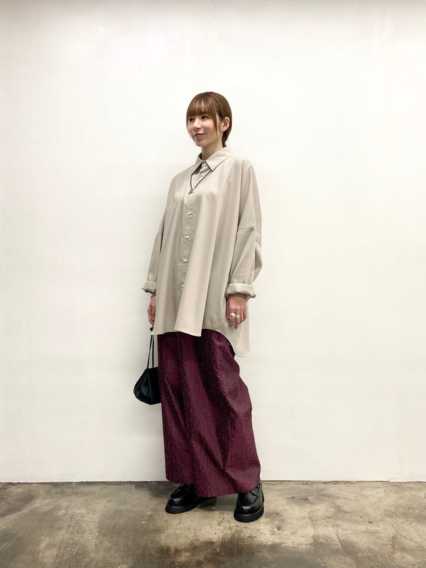 【RURI W. / ルリ】NEEDLE PUNCH TROUSERS / Pink