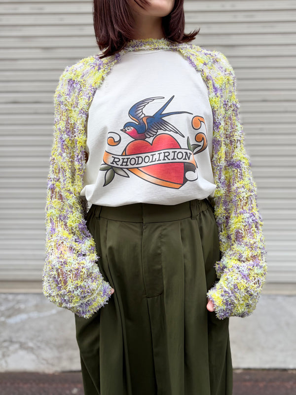 【 RhodolirioN 】PRINTED TATTOO TEE / White