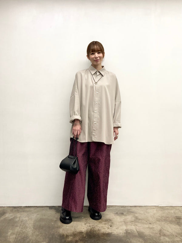 【RURI W. / ルリ】NEEDLE PUNCH TROUSERS / Pink