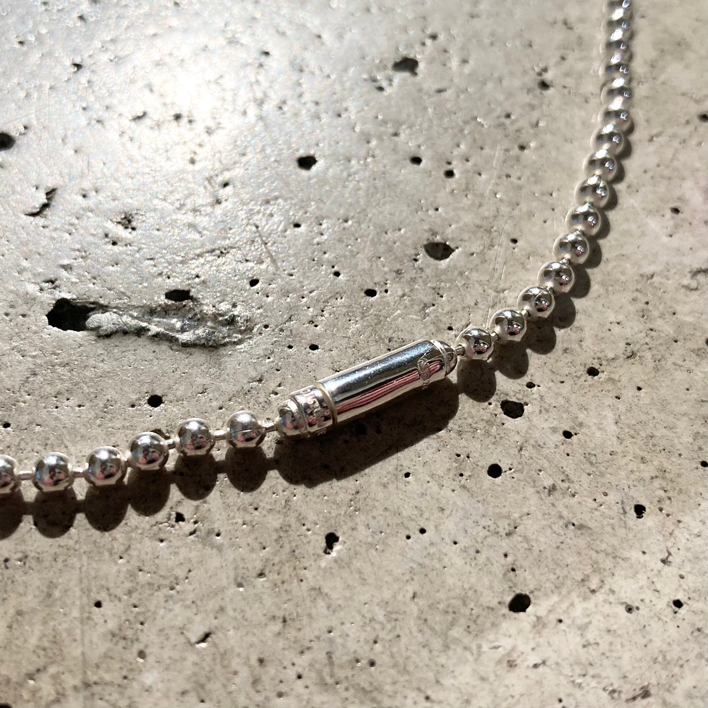 END CUSTOM JEWELLERS】ONE PUSH BALL CHAIN NECKLACE 3 / Silver – TOKIS END CUSTOM JEWELLERS】ONE PUSH BALL CHAIN NECKLACE 3 / Silver – TOKIS