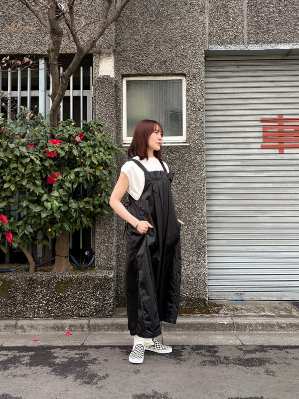 【 RhodolirioN 】JUMPER DRESS - MILITARY TWILL - / Black