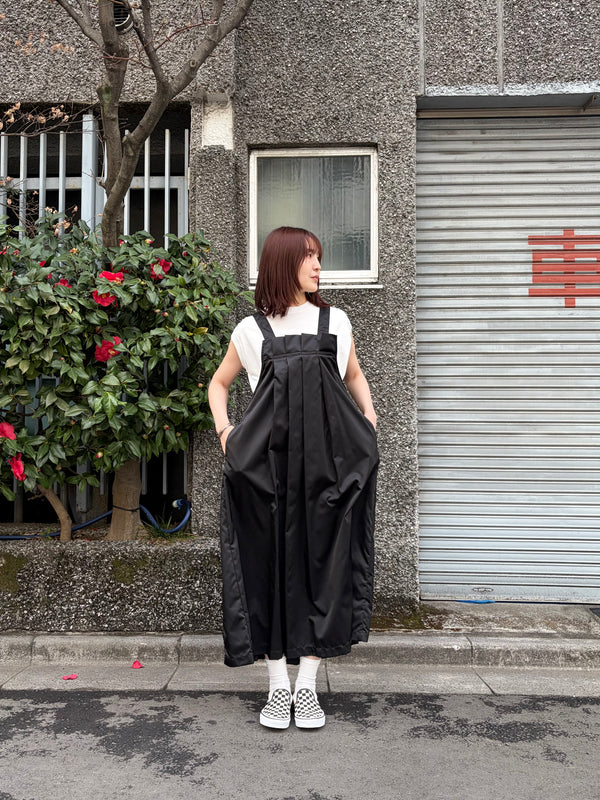 【 RhodolirioN 】JUMPER DRESS - MILITARY TWILL - / Black