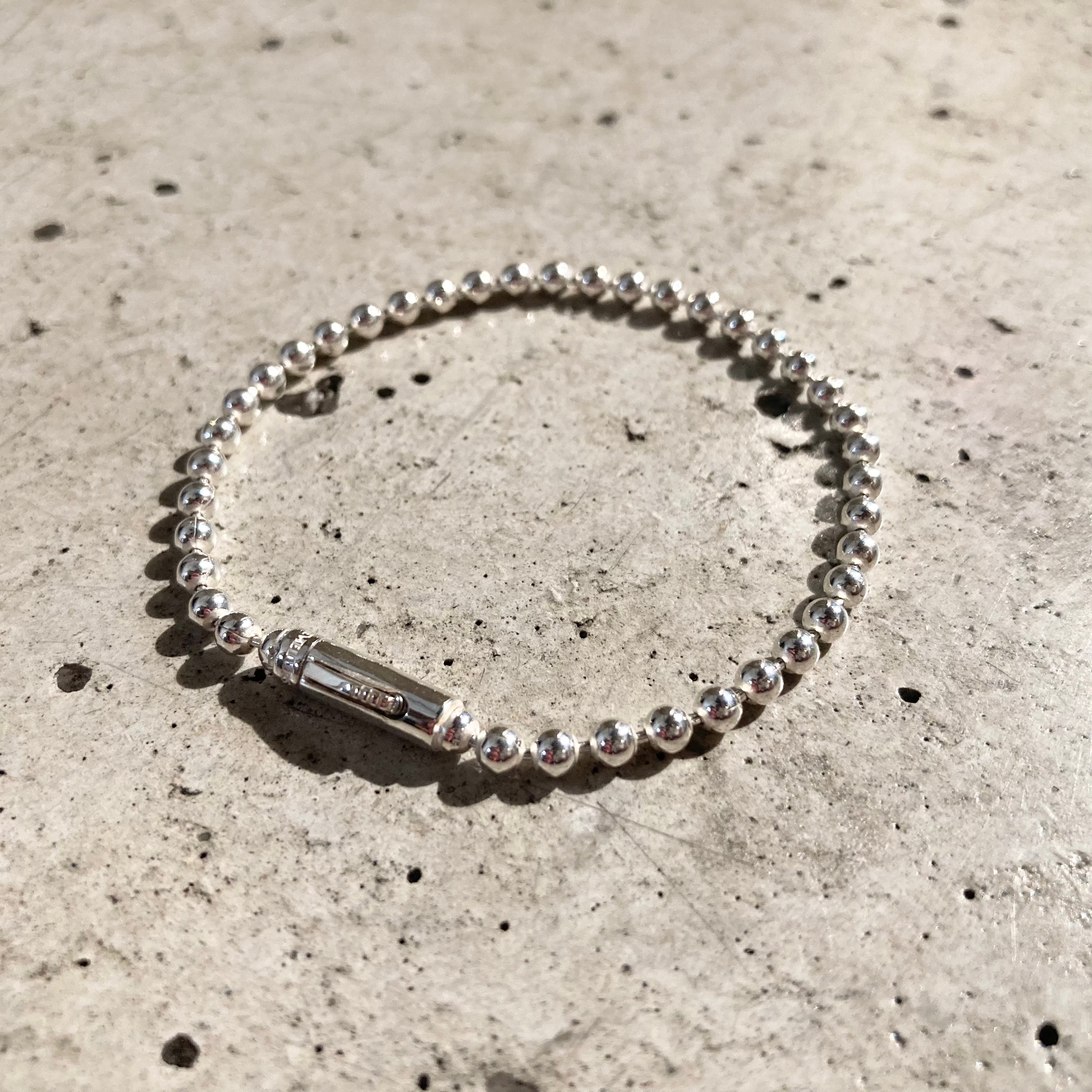 END CUSTOM JEWELLERS ボールチェーン　ブレスレット END CUSTOM JEWELLERS】ONE PUSH BALL CHAIN BRACELET 3 / Silver – TOKIS