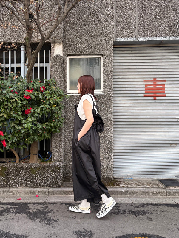 【 RhodolirioN 】JUMPER DRESS - MILITARY TWILL - / Black