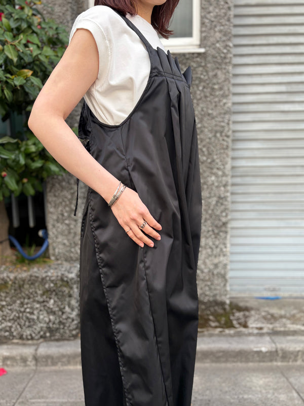 【 RhodolirioN 】JUMPER DRESS - MILITARY TWILL - / Black