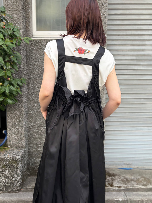 【 RhodolirioN 】JUMPER DRESS - MILITARY TWILL - / Black