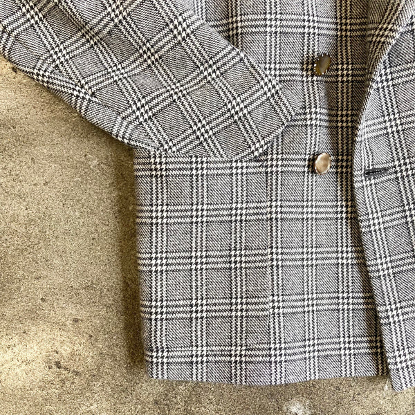 【m's braque】W4B COMFORT LOOSEN JACKET with LINING / Glen Check