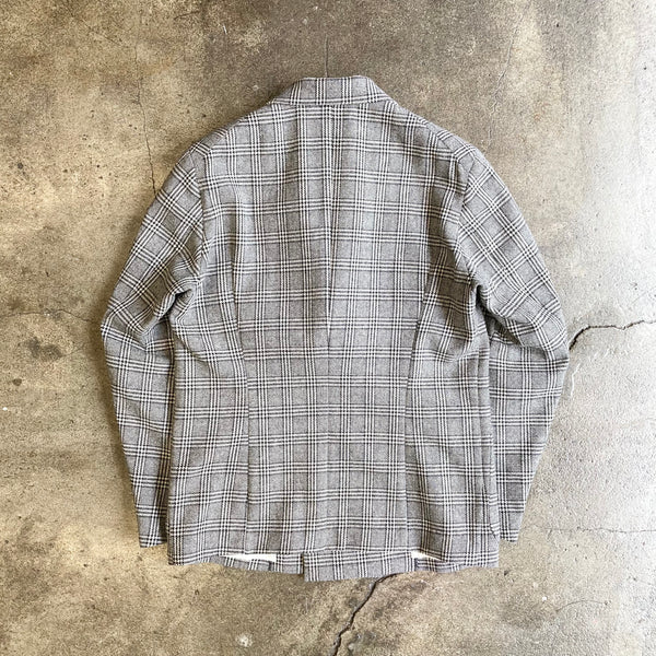 【m's braque】W4B COMFORT LOOSEN JACKET with LINING / Glen Check