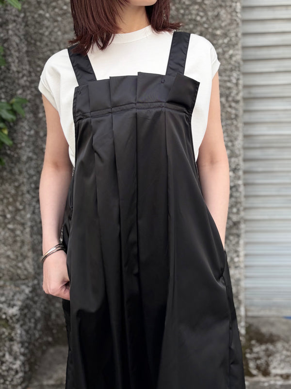 【 RhodolirioN 】JUMPER DRESS - MILITARY TWILL - / Black