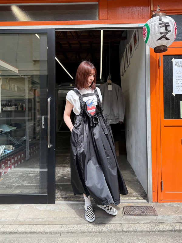 【 RhodolirioN 】JUMPER DRESS - MILITARY TWILL - / Black