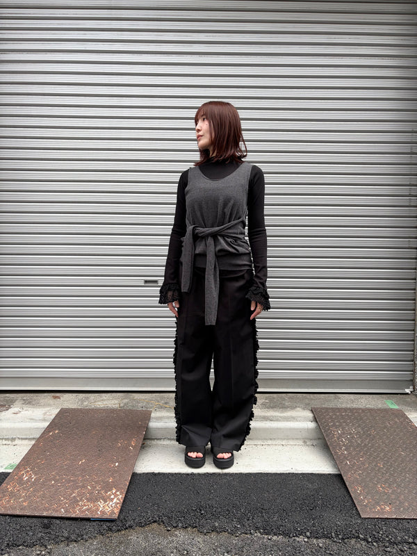 【BEAUTIFUL SHOES / ビューティフルシューズ】OPEN TOE SANDALS - TWEETY SOLE - / Black