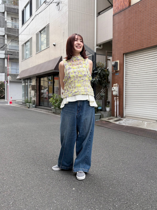 【RURI W. / ルリ】SQUARE NECK TOP 2 / Off-White