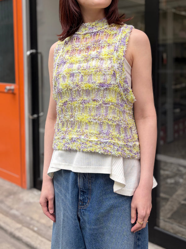 【RURI W. / ルリ】SQUARE NECK TOP 2 / Off-White
