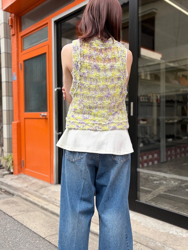 【RURI W. / ルリ】SQUARE NECK TOP 2 / Off-White