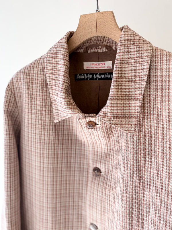 【frank leder / フランクリーダー】JACKET - DEAD STOCK LIMITED RARE VINTAGE FABRIC - / Brown Check