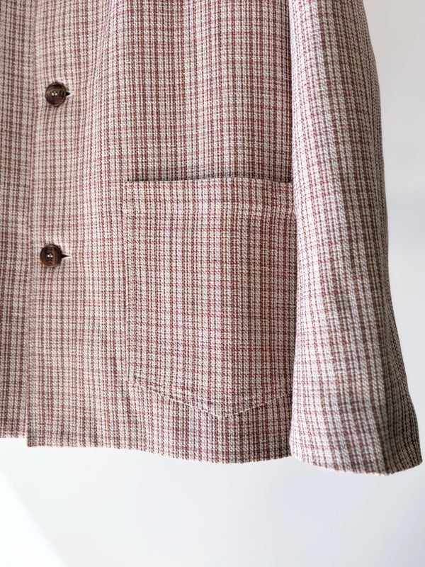 【frank leder / フランクリーダー】JACKET - DEAD STOCK LIMITED RARE VINTAGE FABRIC - / Brown Check