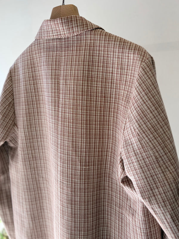 【frank leder / フランクリーダー】JACKET - DEAD STOCK LIMITED RARE VINTAGE FABRIC - / Brown Check
