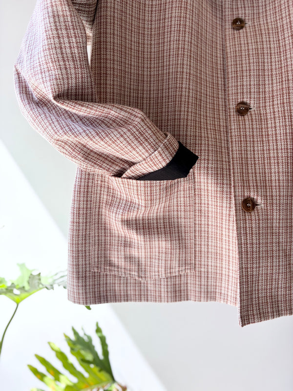 【frank leder / フランクリーダー】JACKET - DEAD STOCK LIMITED RARE VINTAGE FABRIC - / Brown Check