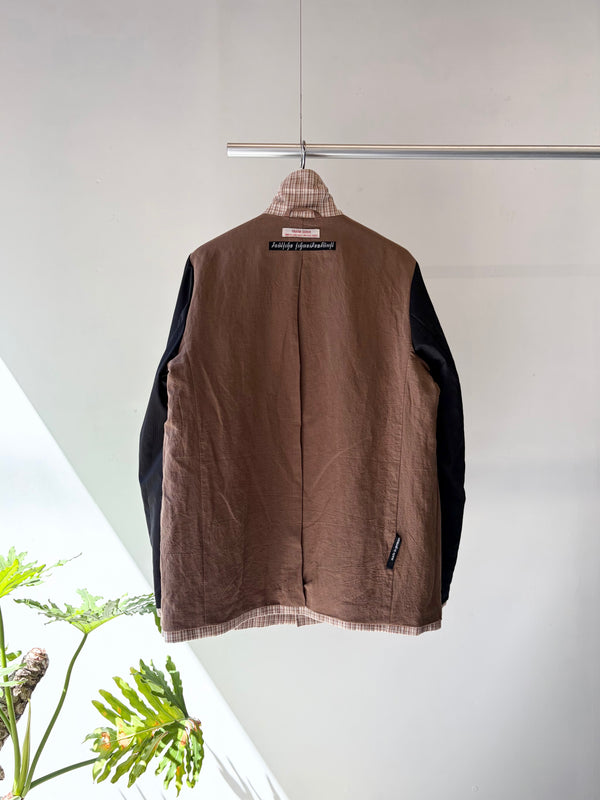 【frank leder / フランクリーダー】JACKET - DEAD STOCK LIMITED RARE VINTAGE FABRIC - / Brown Check