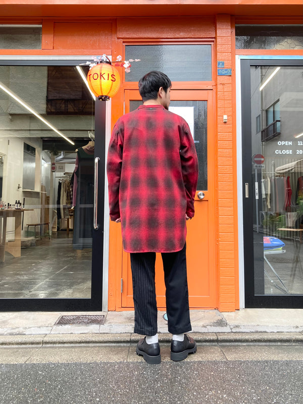 【YOTA TOKI】PREPARATORY PANT / Black (Plain × Stripe)