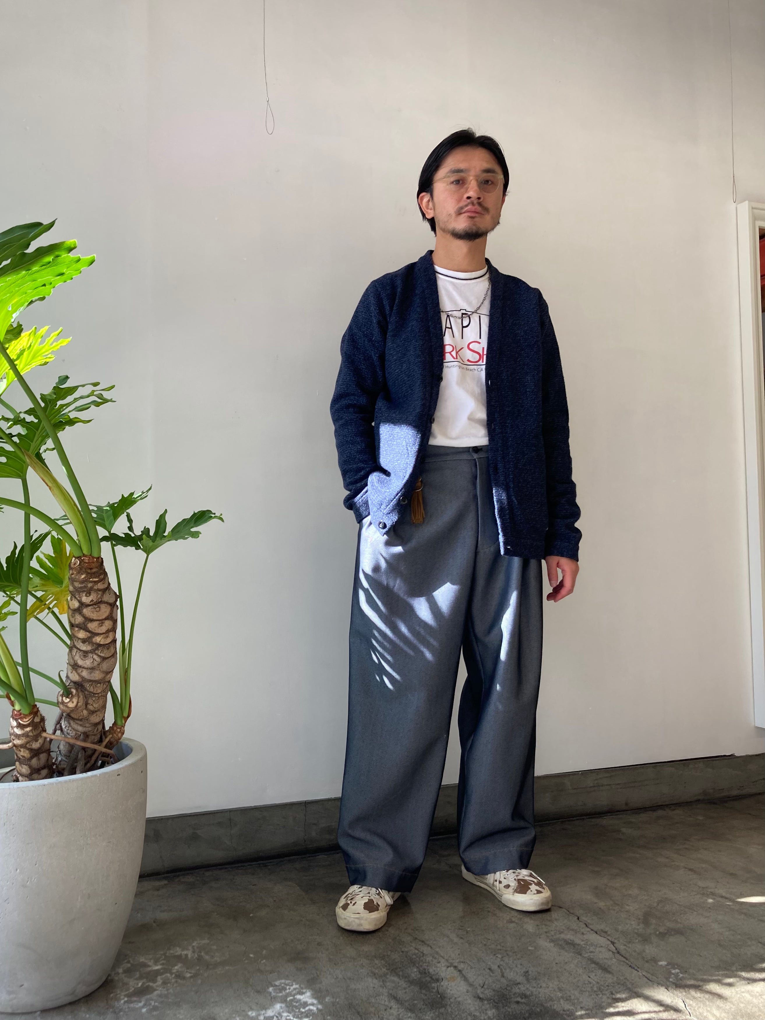 FRANK LEDER フランク リーダー カーディガン frank leder / フランクリーダー】BLUE WOOL CARDIGAN / Blue