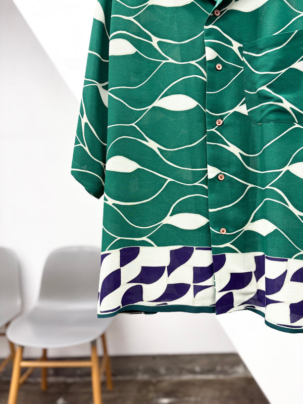 【m's braque】ALOHA SHIRT / Green