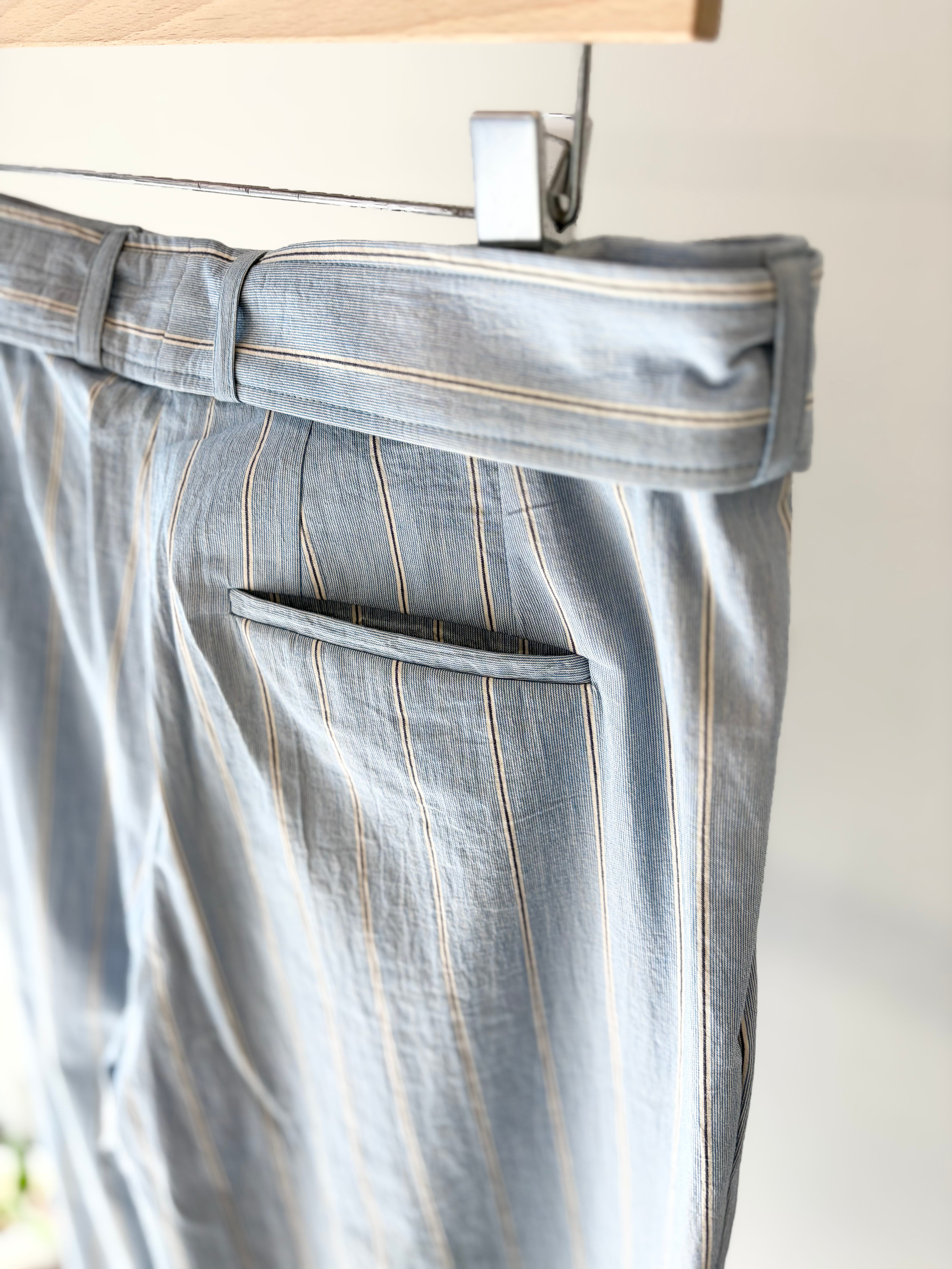 frank leder / フランクリーダー】WASHED ORGANIC COTTON BELTED 1TUCK