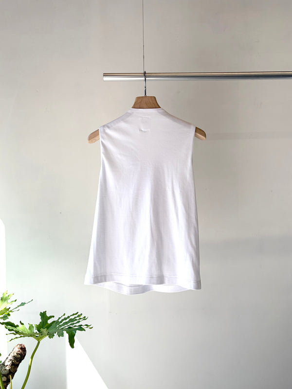 【 RhodolirioN 】ONE KNOT SLEEVELESS TOP / White