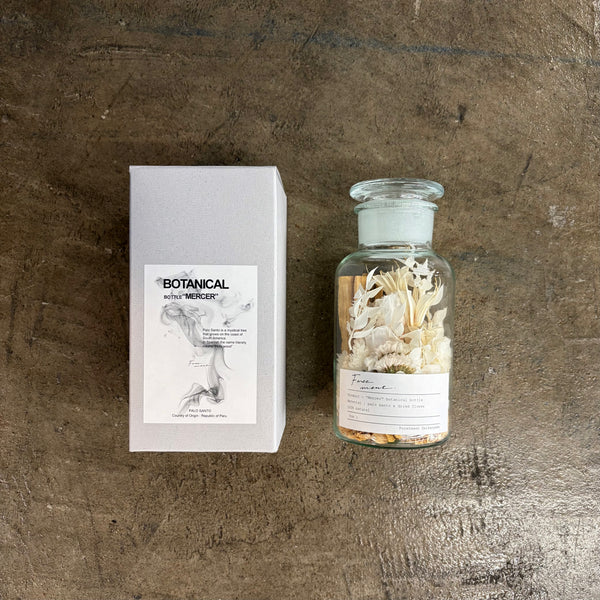 【 Foretment 】PALO SANTO & BOTANICAL BOTTLE - MERCER - / White Plants Mix