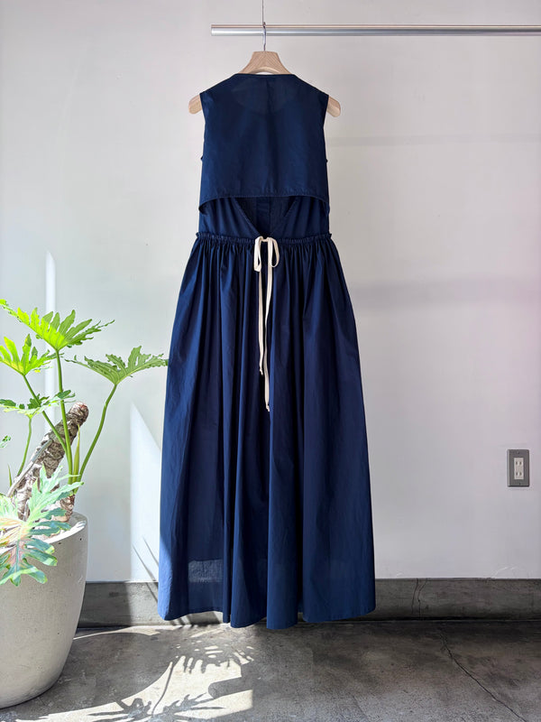 【 BALIA / バーリア 】BACK OPEN ONEPIECE  / Navy